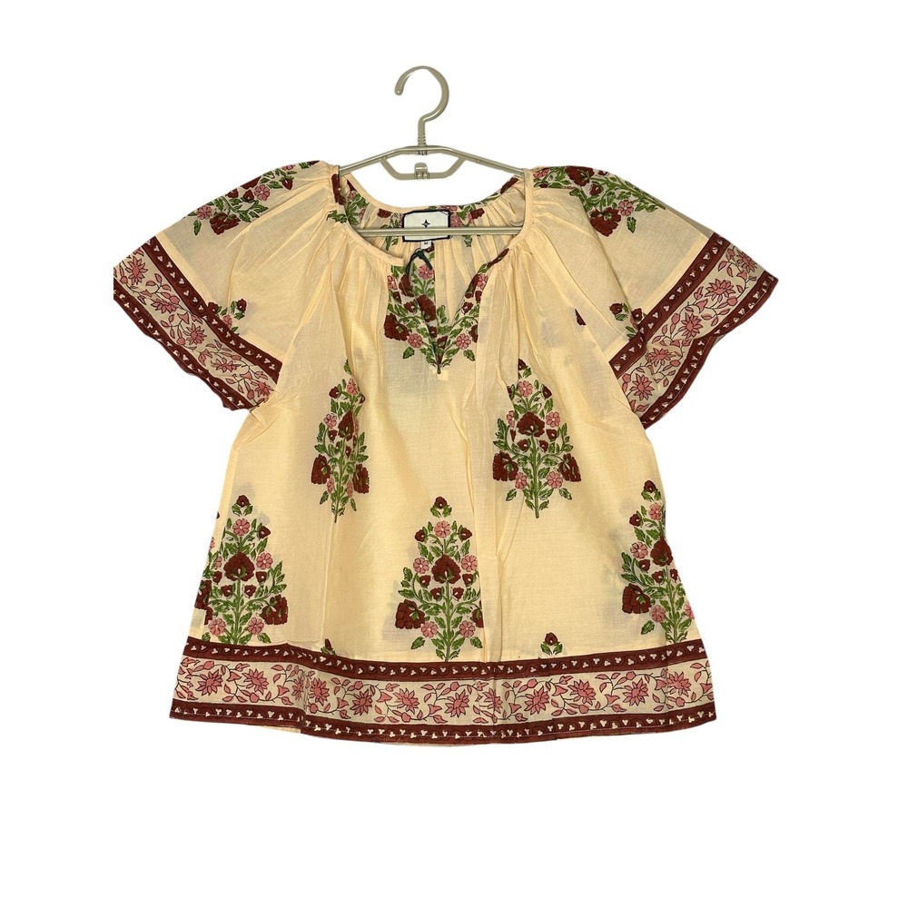 NWT Tuckernuck Womens Blush Chandelier Elena Top‎ Medium Boho Floral Romantic